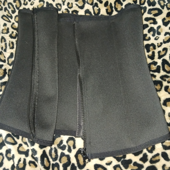 Women Black zip corset belly Tummy control faja - Picture 14 of 14